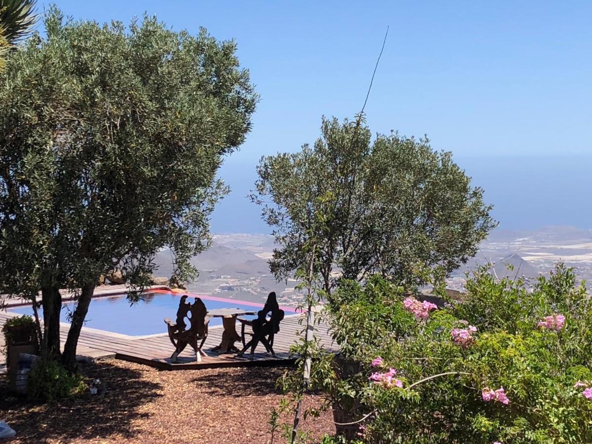 Historic Canarian House, Private Heated Infinity Pool, Bbq, Wifi + Panoramic Ocean Views Арона Екстер'єр фото